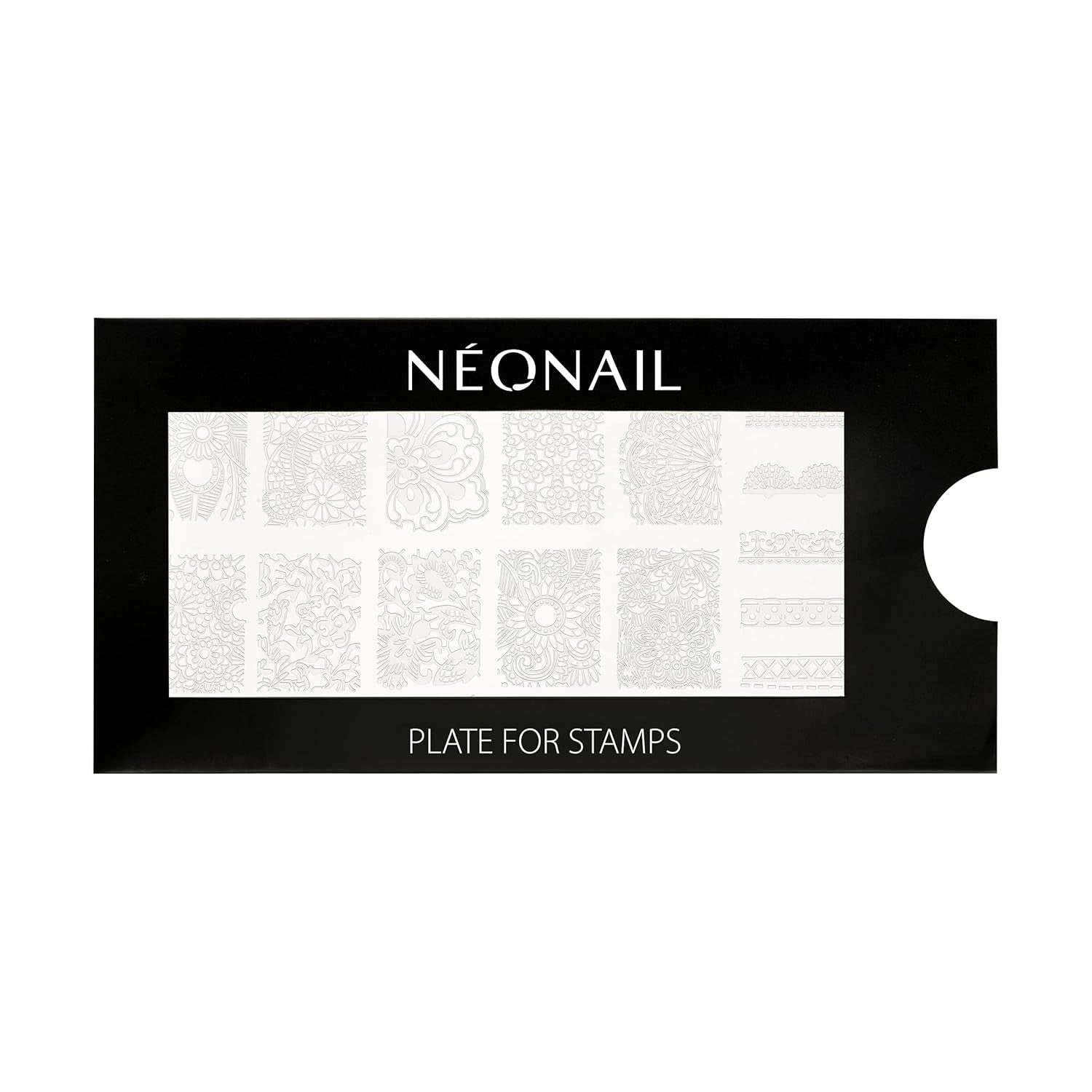 NÉONAIL Nagel Stempel Mit Schaber - Nägel Selber Machen - Stempel do zdobienia paznokci - Nageldesign Für Nagel Schablone - French Nails Stempel - Silikon Nagelstempel