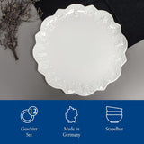 Villeroy & Boch Toy's Delight Royal Classic 8-częściowy zestaw naczyń obiadowych, można myć w zmywarce i używać w kuchence mikrofalowej, biały, talerze, zestaw naczyń obiadowych dla 4 osób, zastawa bożonarodzeniowa, zabawki, porcelana premium