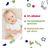 Kindii Natural Balance chusteczki nawilżane dla niemowląt – (1 x 60 szt.) Chusteczki nawilżane dla niemowląt i dzieci – Ochronne, Aloe Vera, Delikatny zapach – 60 szt.