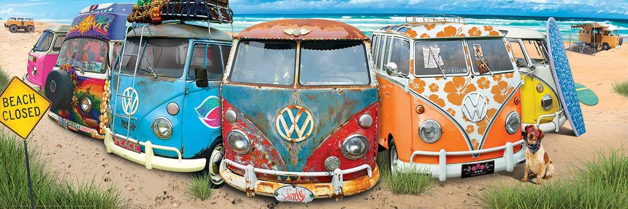 VW Bus - Kombinacja (układanka): Układanka Panorama, 1000 Puzzle Naty Shop