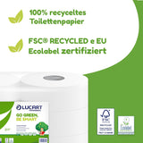 Papier toaletowy Jumbo Eco w rolce, 2-warstwowy, krem ​​do mycia rąk o formule oczyszczającej, nawilżającej i wygładzającej - o kwiatowym zapachu - 5L, 6 sztuk (1 opakowanie)