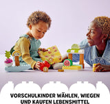 LEGO DUPLO Mój pierwszy targ ekologiczny, zestaw z zabawkami dla chłopców i dziewcząt, zabawka edukacyjna dla małych dzieci od 1,5 roku, akcesoria do owoców i warzyw 10983 Zestawy do budowania Besuche w sklepie LEGO