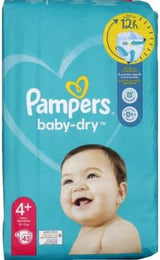 Pieluszki Pampers 81657566 Spodnie Baby-Dry, białe