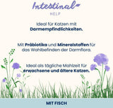 Almo Nature Functional - Intestinal Help - Mokra karma dla dorosłych i dojrzałych kotów z wrażliwymi jelitami - z rybami - wspiera mikrobiom - 70 g (opakowanie 30 szt.)