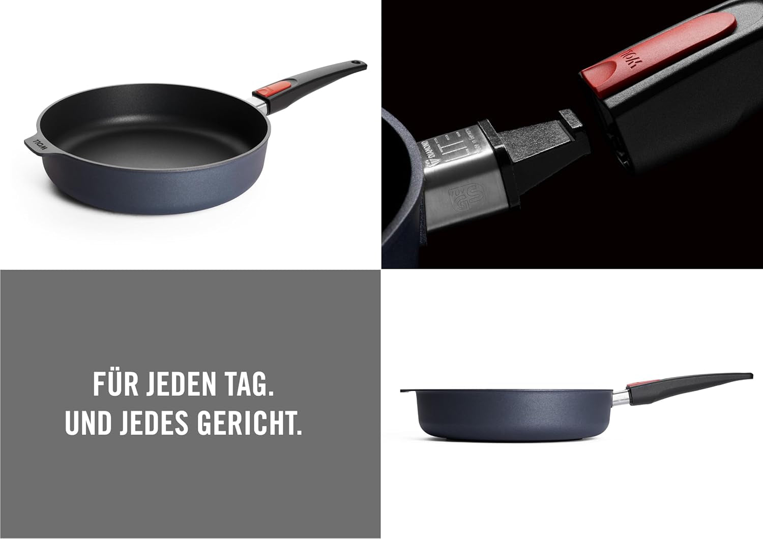 Woll Diamond Lite patelnia z wysokim brzegiem - garnki i patelnie indukcyjne Naty Shop