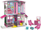 Lisciani - BARBIE Dollhouse - Barbie Dream Villa na dwóch piętrach - Dom 3D do budowania, dekorowania i projektowania - Kreatywne rękodzieło i zabawka konstrukcyjna dla dzieci w wieku 4 lat i więcej Domy dla lalek Naty Shop Domyślny tytuł