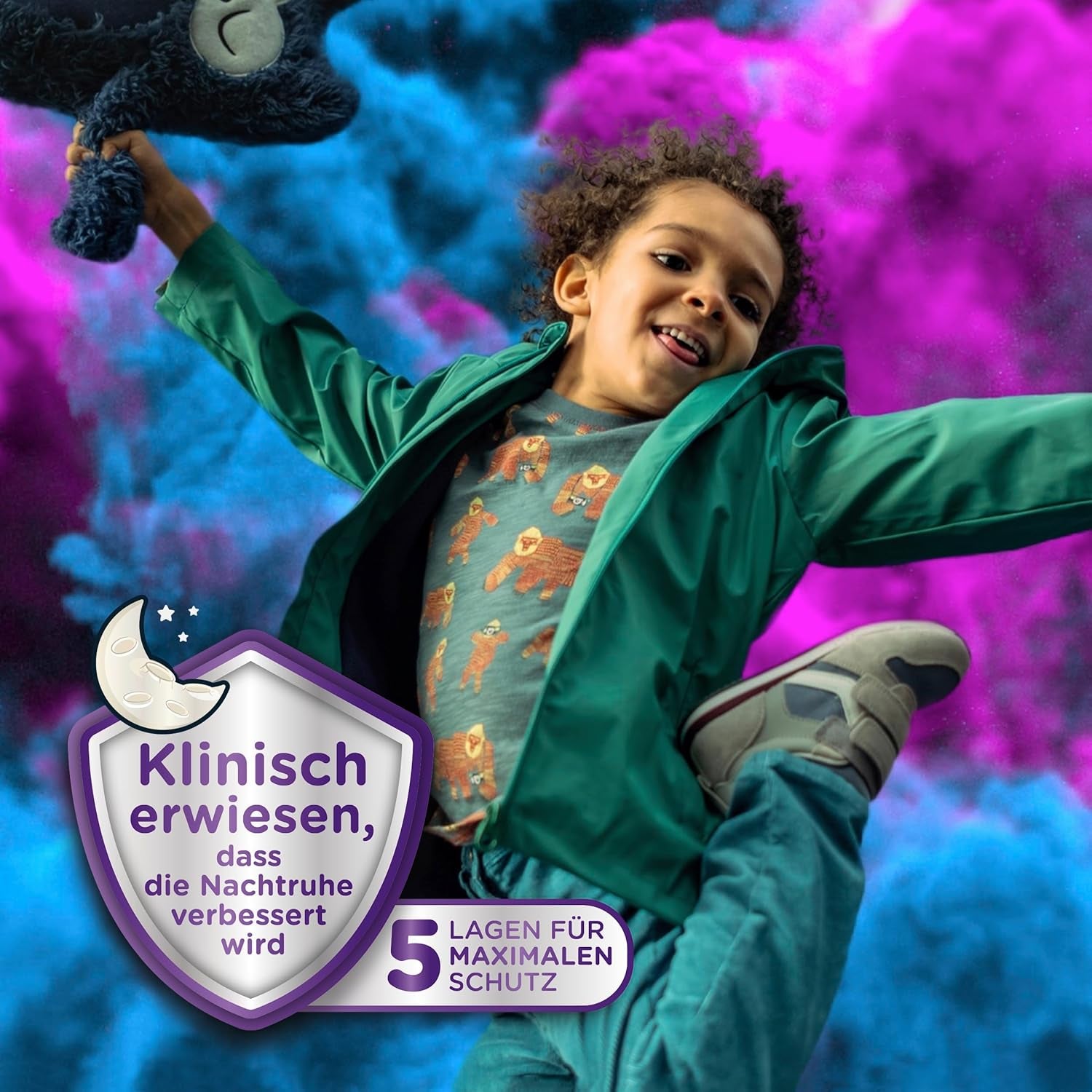 Huggies DryNites Pieluchy na noc dla chłopców w wieku od 13 do około 8–13 lat (30–48 kg) 33 sztuki (3x11) Jumbo miesięczne opakowanie XL Majtki Vazba Bath Products