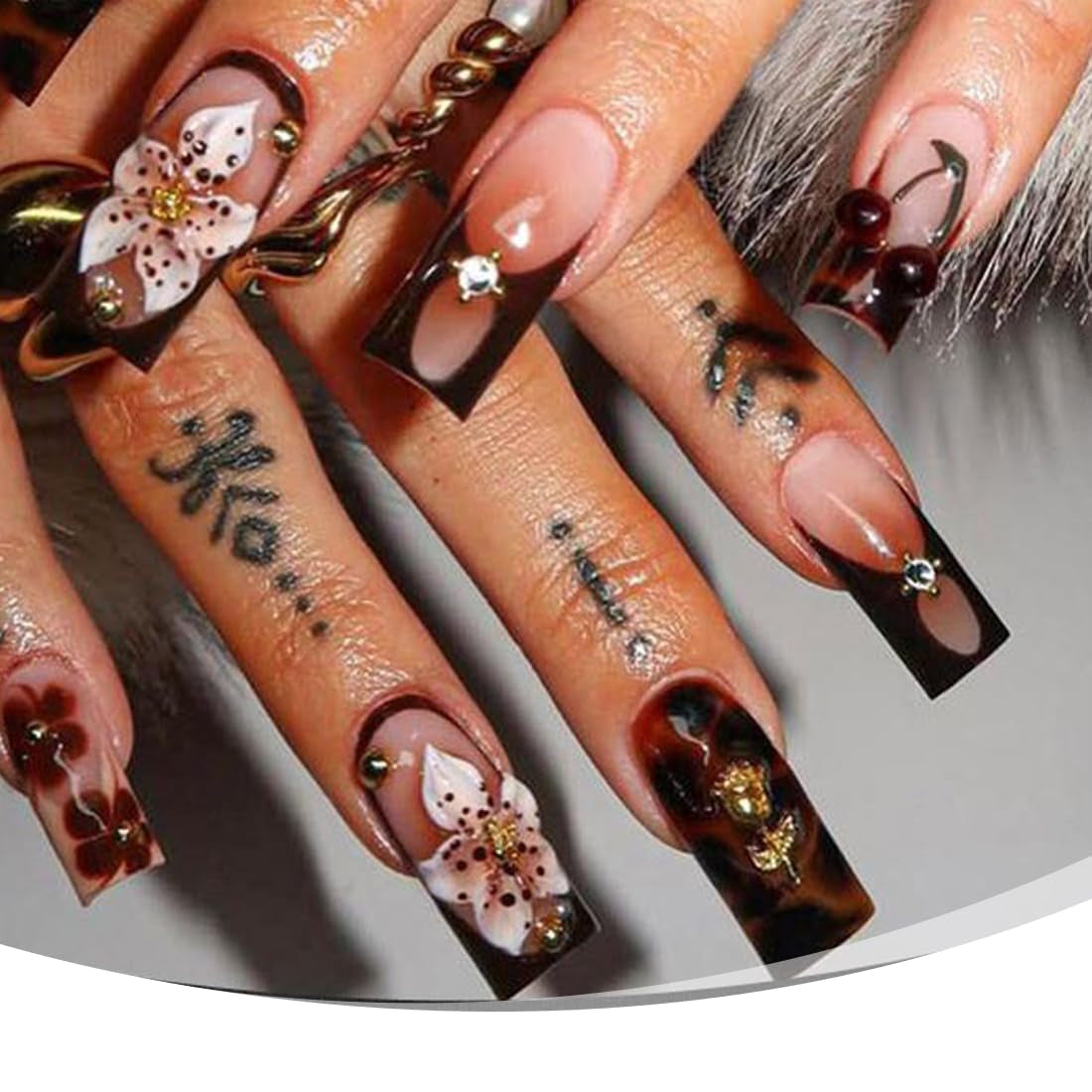 100 szt. 3D Blume Nagel Charms Nägel Zubehör Nageldesign Glitzersteine ​​​​Nailart Strasssteine ​​​​Kwiatowe zawieszki do paznokci Luminous Flower Nail Art Charms Bunte Blumen Deko Nagel Steinchen Kwiaty do paznokci