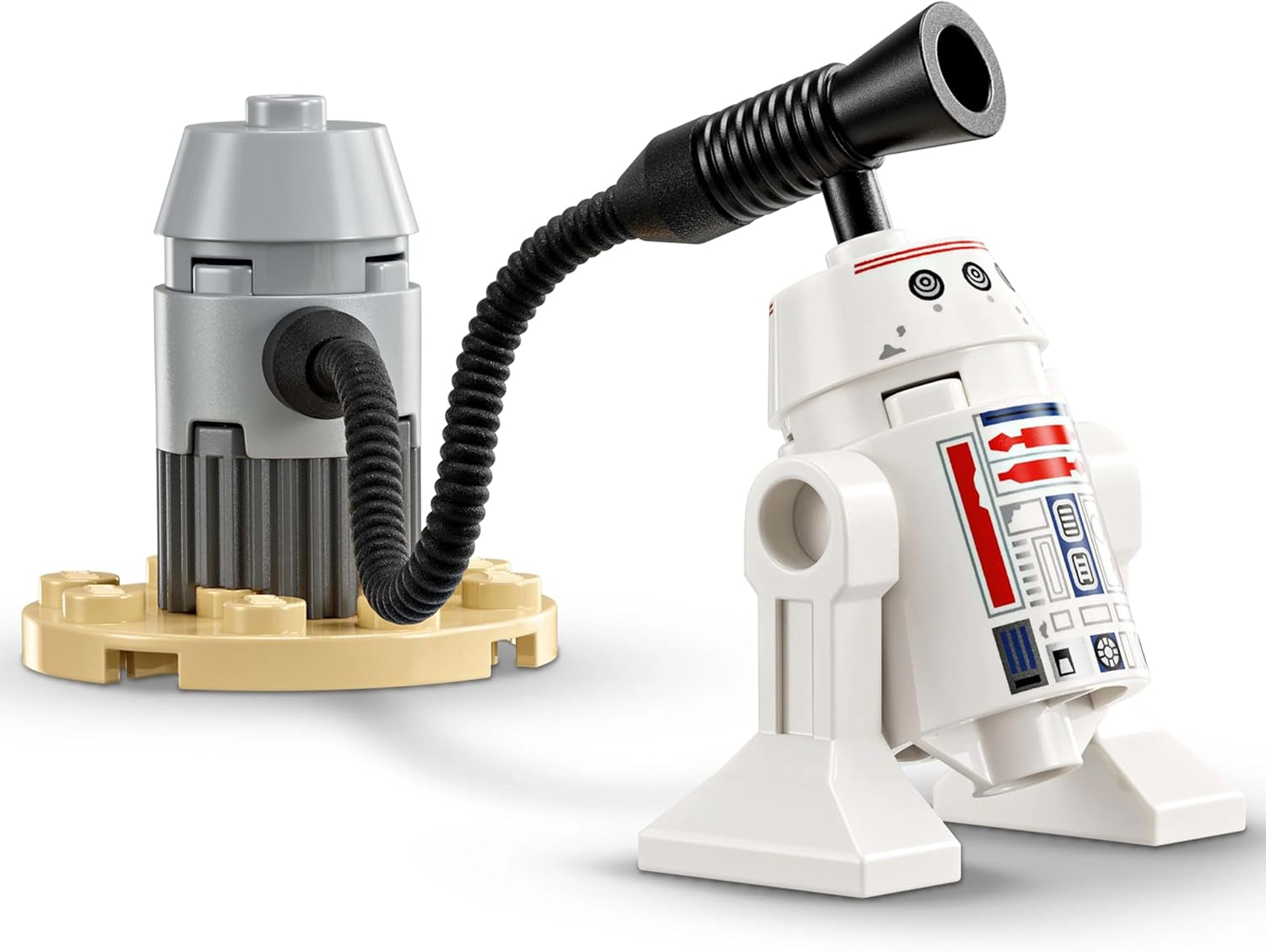 LEGO Star Wars 75410 Myśliwiec Mandos i Grogus N-1 Starfighter z minifigurkami Mandalorianina, Grogu i R5-D4, w tym kolumna do zbudowania, zestaw startowy statku kosmicznego dla chłopców i dziewcząt od 4 lat Zestawy do budowania Beuche den LEGO-Store