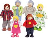 Hape E3401 Domek Four Seasons, umeblowany i E3500 - Rodzina lalek, jasna skóra