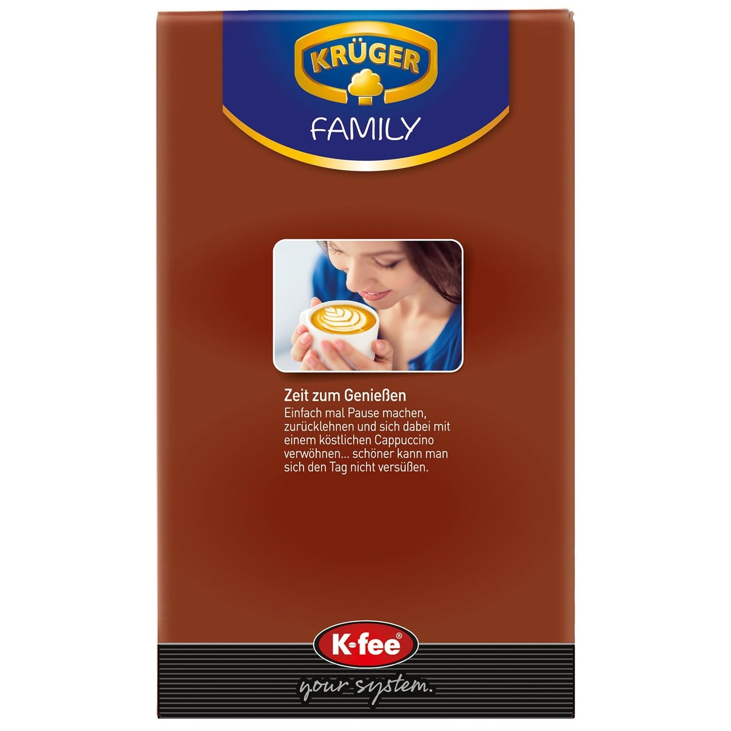 KRÜGER Cappuccino Schoko Kawa w kapsułkach, kompatybilna z K-fee i ALDI EXPRESSI* Kapselmaschinen, aromatyzowana kawa rozpuszczalna, 96 kapsułek