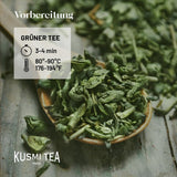 Herbata Kusmi - Opakowanie 2 sztuk - Zielona herbata jaśminowa - Organiczna mieszanka zielonej herbaty jaśminowej - 100% organicznej zielonej herbaty - Można spożywać na gorąco lub na zimno - 2X20 torebek herbaty