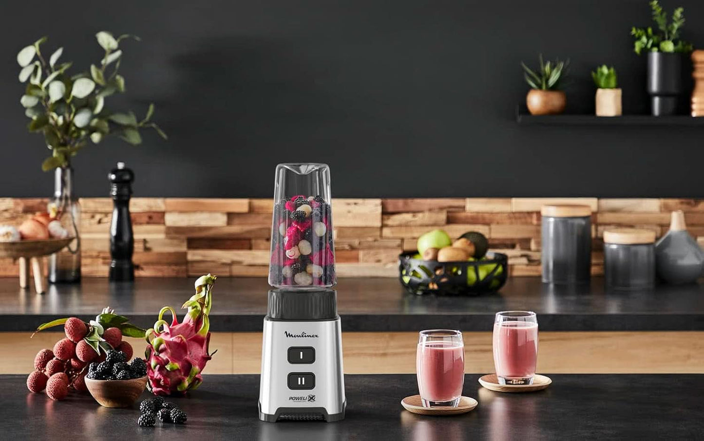 Blender Pulseo LM17GD, 400 W, 4 ostrza, 700 ml, pojemnik przenośny 600 ml Kuchnia Naty Shop