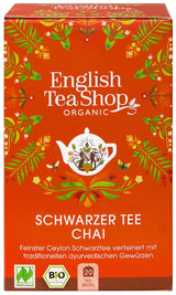 ETS - Czarna herbata Chai, Naturland BIO, 20 torebek herbaty (2 sztuki)