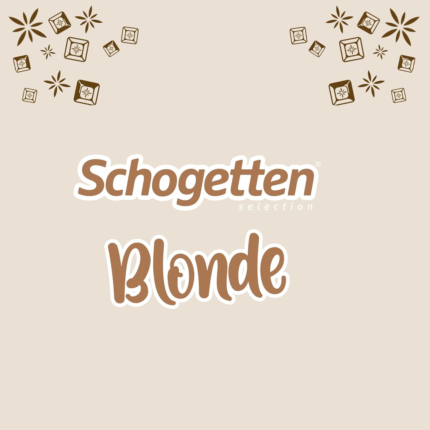 Schogetten Blond Migdał | Biała czekolada z karmelem i kawałkami migdałów | 100 g | Wygodnie porcjowane (opakowanie 2 szt.)
