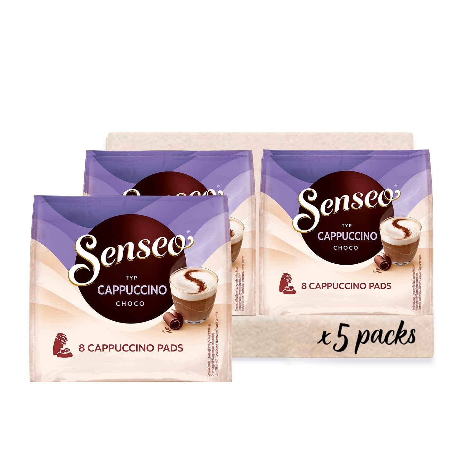 Senseo Pads Cappuccino Choco, 5 x 8 Getränke, 40 kapsułek Kaffeepad