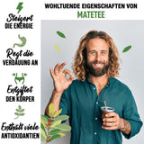 ORIGEENS BIO YERBA MATE TEA 1 KG - The Original I Niepalona, ​​liście, bez łodyżek, kurzu i okruchów I Napój energetyzujący i detoksykujący