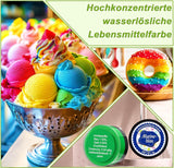 Barwnik spożywczy w proszku – 24 Wysoce skoncentrowany barwnik spożywczy Żywy barwnik spożywczy do ciast, makaroników, kremówek, wypieków, lukru, kremu maślanego i ciastek – 2g (każdy)