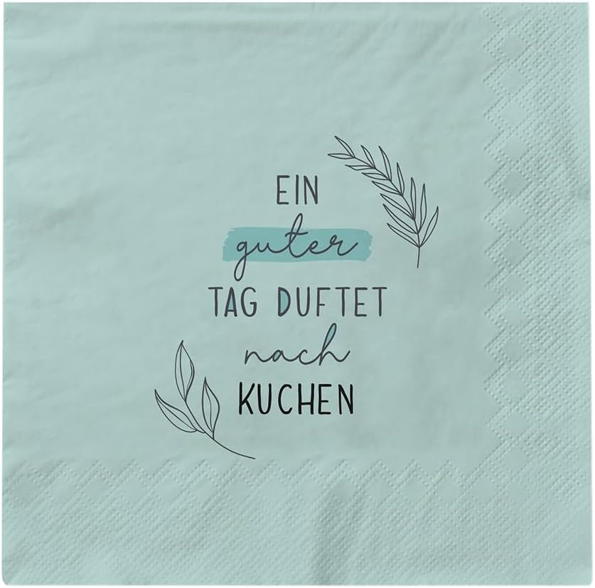 Pracownia Graficzna Duże Serwetki Z Powiedzeniem | 20 sztuk | 16,5 x 16,5 cm | Kolorowe | Dobry dzień