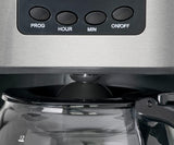 Ekspres do kawy Clatronic® z timerem, karafka 1,5 litra na 12-14 filiżanek kawy, 24-godzinny timer LCD, funkcja utrzymywania ciepła, zabezpieczenie przed kapaniem, wyjmowany filtr, wyświetlacz i lampki kontrolne, 900W - KA 3642