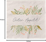 Grafik Werkstatt Serviettes Mit Spruch Groß | 20 sztuk | 16,5 x 16,5 cm | Szary | Smacznego!