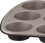 Gustosa Backform 12 Muffin Aus Stahl, Antihaftbeschichte, Für Backofen, Schwarz, 38 X 27 Cm Formy i blachy do pieczenia Naty Shop
