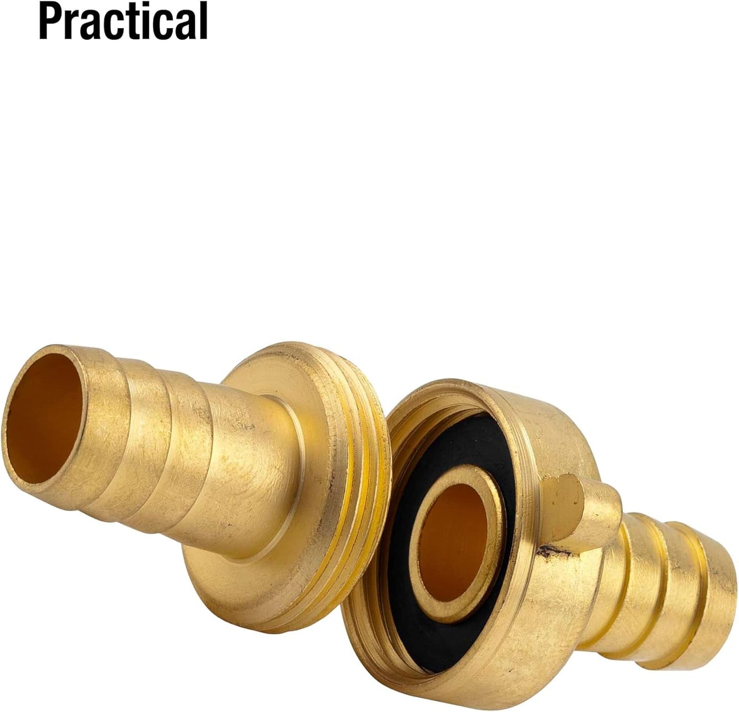 Gardena Mosiężna złączka do węża, 3 sztuki: Przedłużka węża, gwint 26,5 mm (G 3/4 cala), do węży 13 mm (1/2 cala) (7151-20)