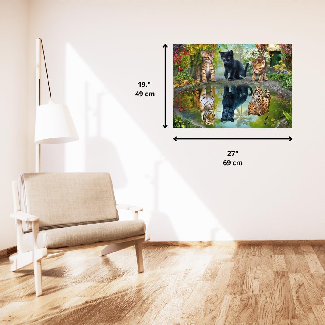 Schmidt Spiele 57392 Dream Big, koty, układanka 1000 elementów Puzzle Naty Shop