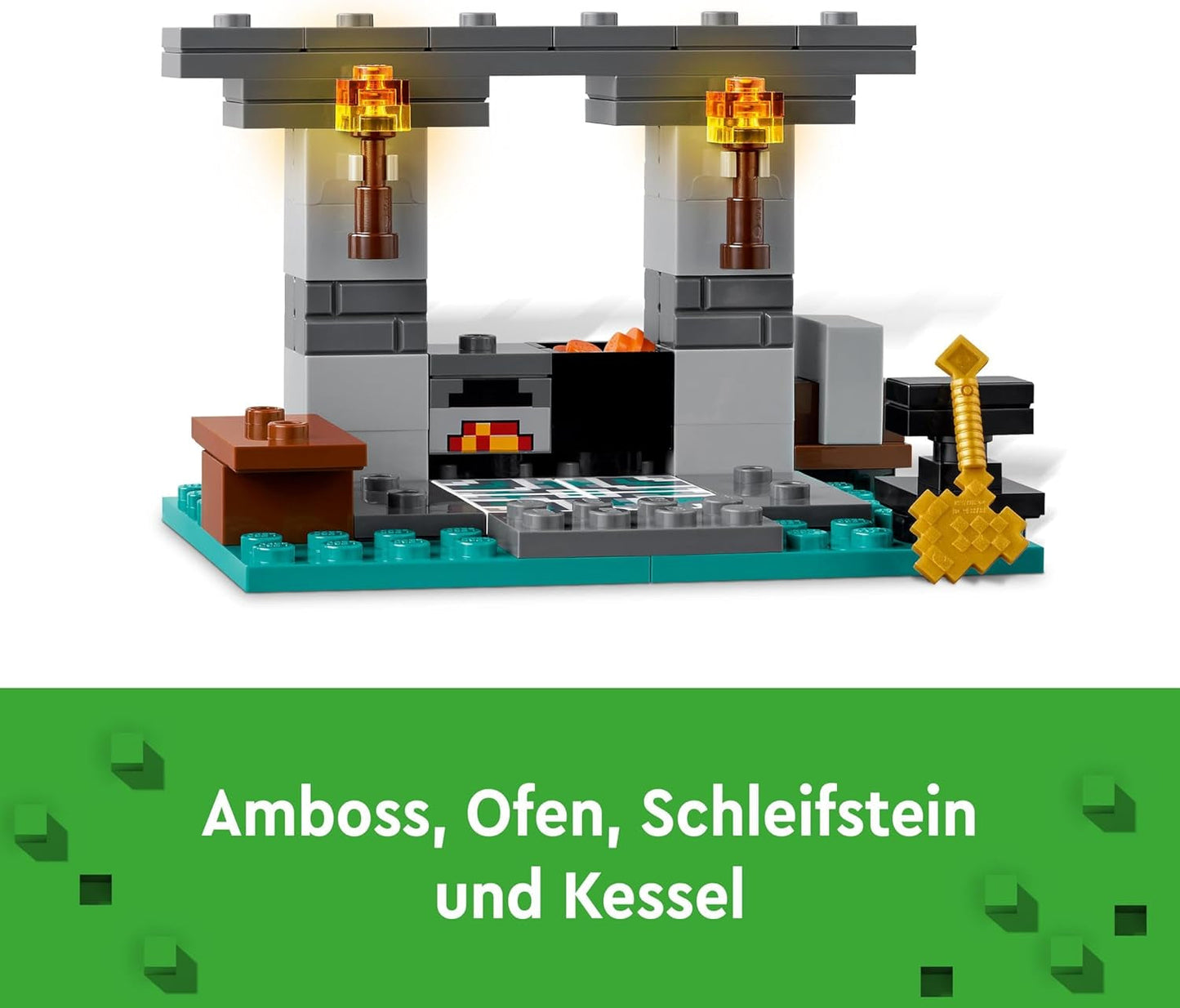 Zestaw LEGO Minecraft Zbrojownia z figurkami bohaterów, zabawkową bronią i figurką Alexa, zabawka akcji dla chłopców i dziewcząt, prezent dla graczy i dzieci w wieku 7 lat 21252 Zestawy do budowania Besuche w sklepie LEGO