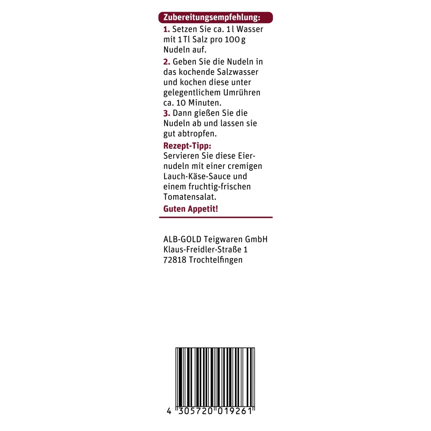 tegut... Makaron jajeczny Waves - Makaron wstążkowy, 1 x 500 g