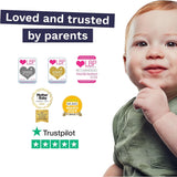 Pieluszki Eco Baby - Rozmiar 3 (4-9 kg), 1 opakowanie (26 pieluch), Ultra miękkie pieluszki dla wrażliwej skóry, Bawełna organiczna, Ochrona przed wyciekaniem do 12 godzin, Nowa tabela rozmiarów