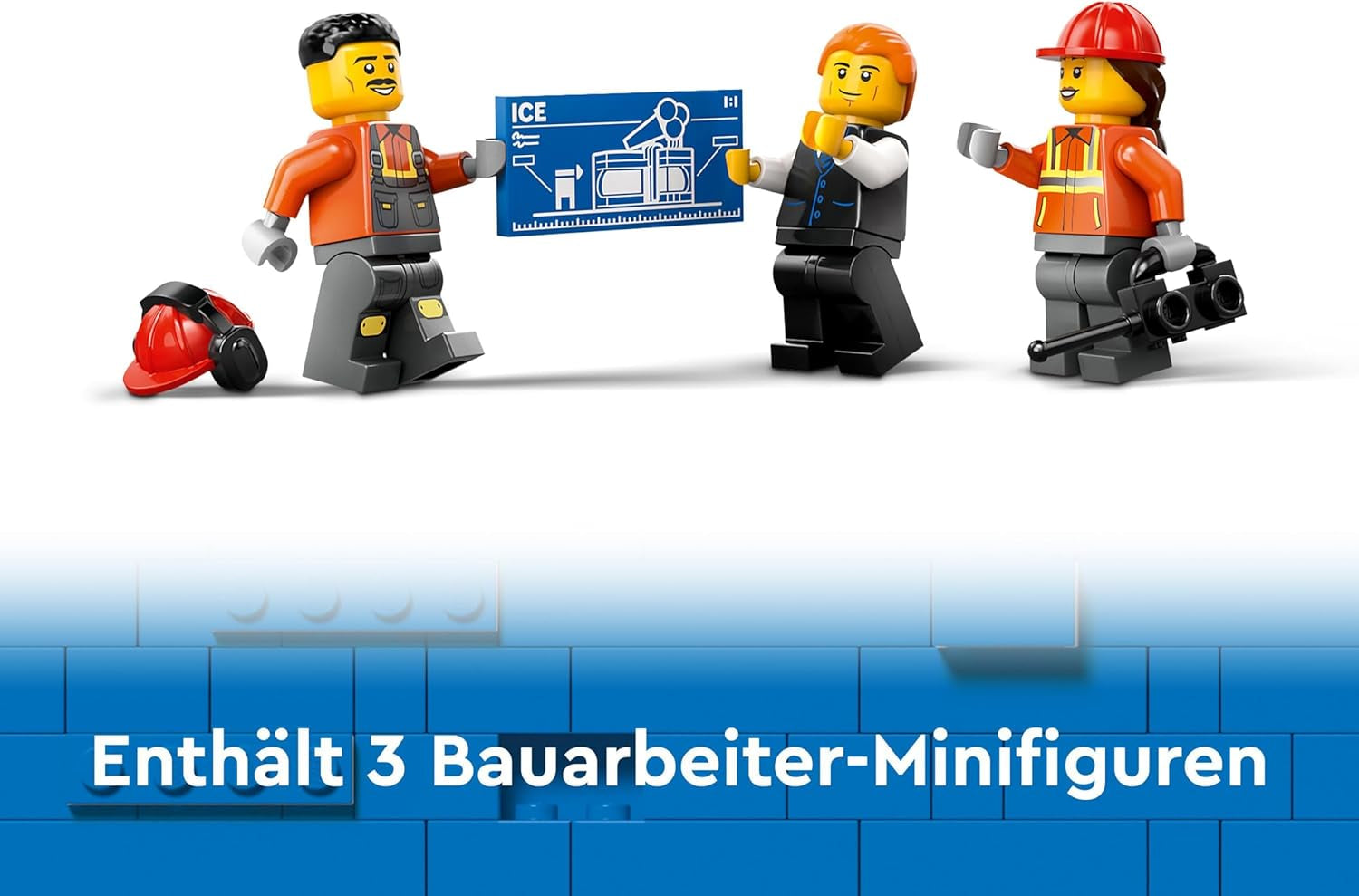 LEGO City Koparka gąsienicowa, zabawkowa koparka dla dzieci od 8 lat, zabawka konstrukcyjna z modelem koparki, ciężarówka do zbudowania z akcesoriami i 3 minifigurkami 60420 Zestawy konstrukcyjne Besuche den LEGO-Store