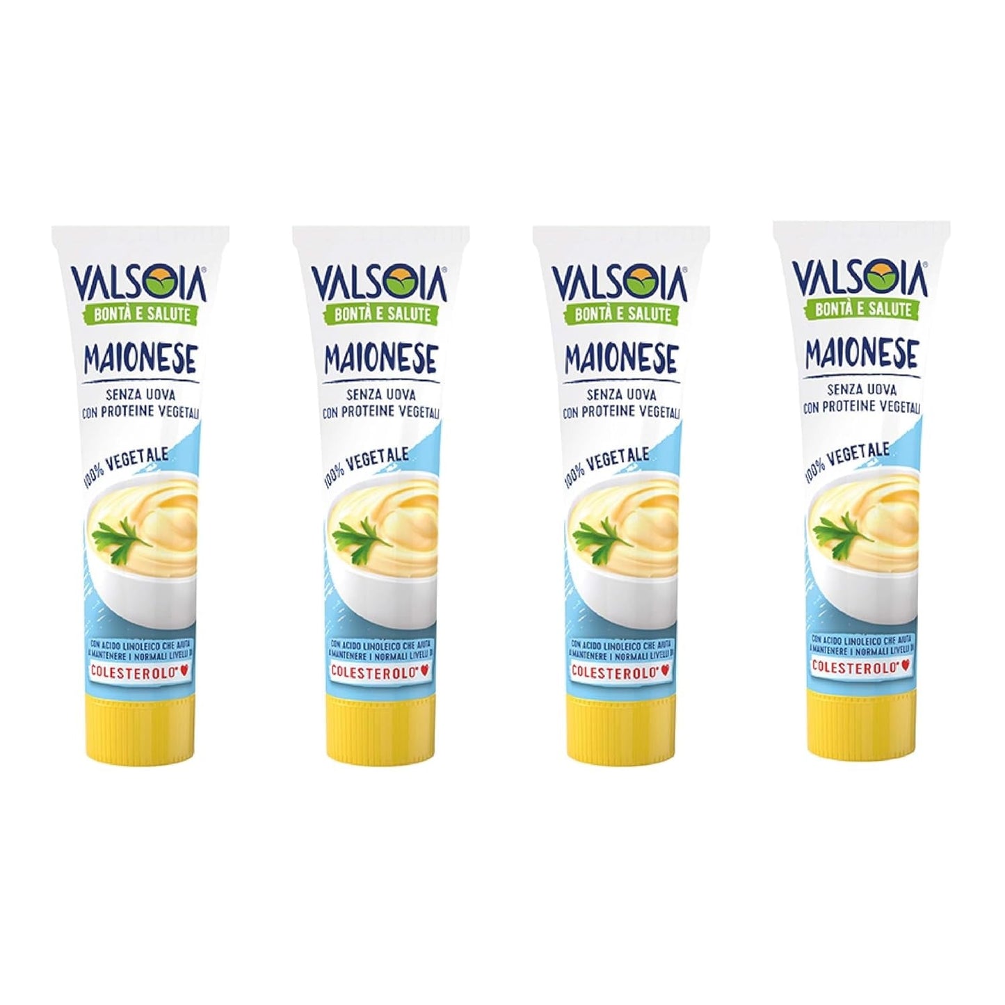 Majonez roślinny sojowy bez jajek, idealny dla wegan i wegetarian, wszechstronny w kuchni, 4 x 150ml