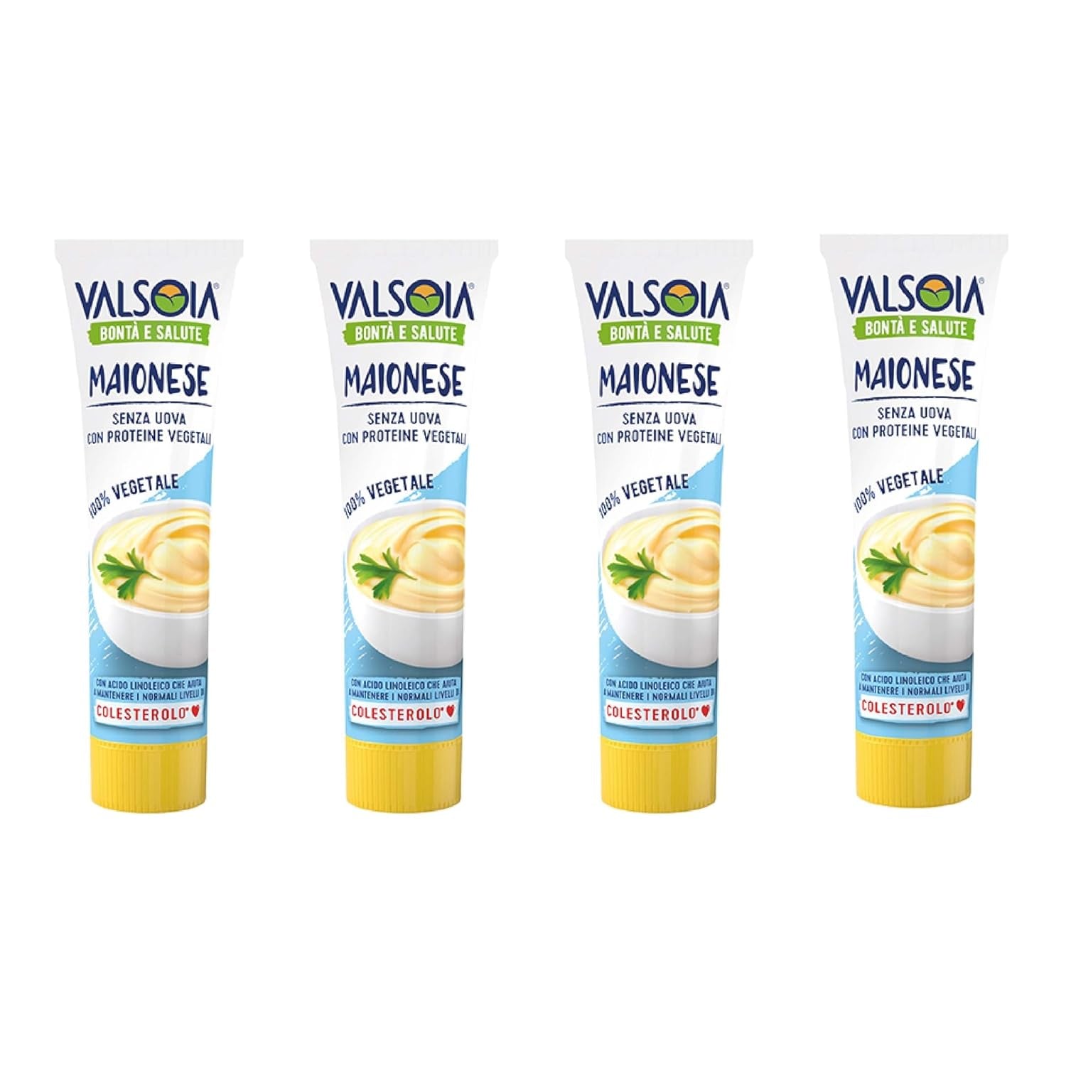 Majonez roślinny sojowy bez jajek, idealny dla wegan i wegetarian, wszechstronny w kuchni, 4 x 150ml