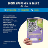 Bozita Senior 8+ Mound karma dla kotów z ziarnami i dużą ilością kurczaka - 12 saszetek x 85g, mokra karma dla kotów bez zbóż i pszenicy - Mokra karma dla kotów z 8,5% białka i 4,5% tłuszczu