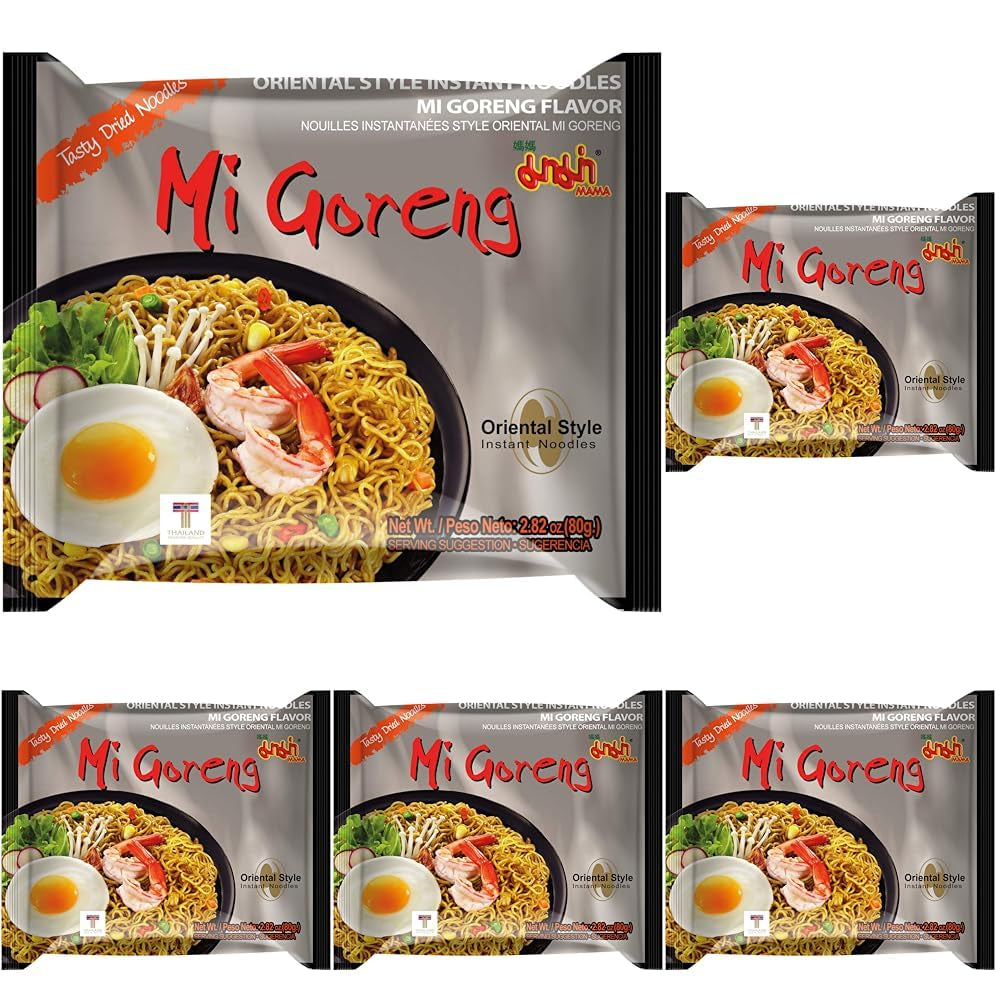 Makaron błyskawiczny Mama Mi Goreng 80 g, opakowanie 20 sztuk (20 x 80 g)
