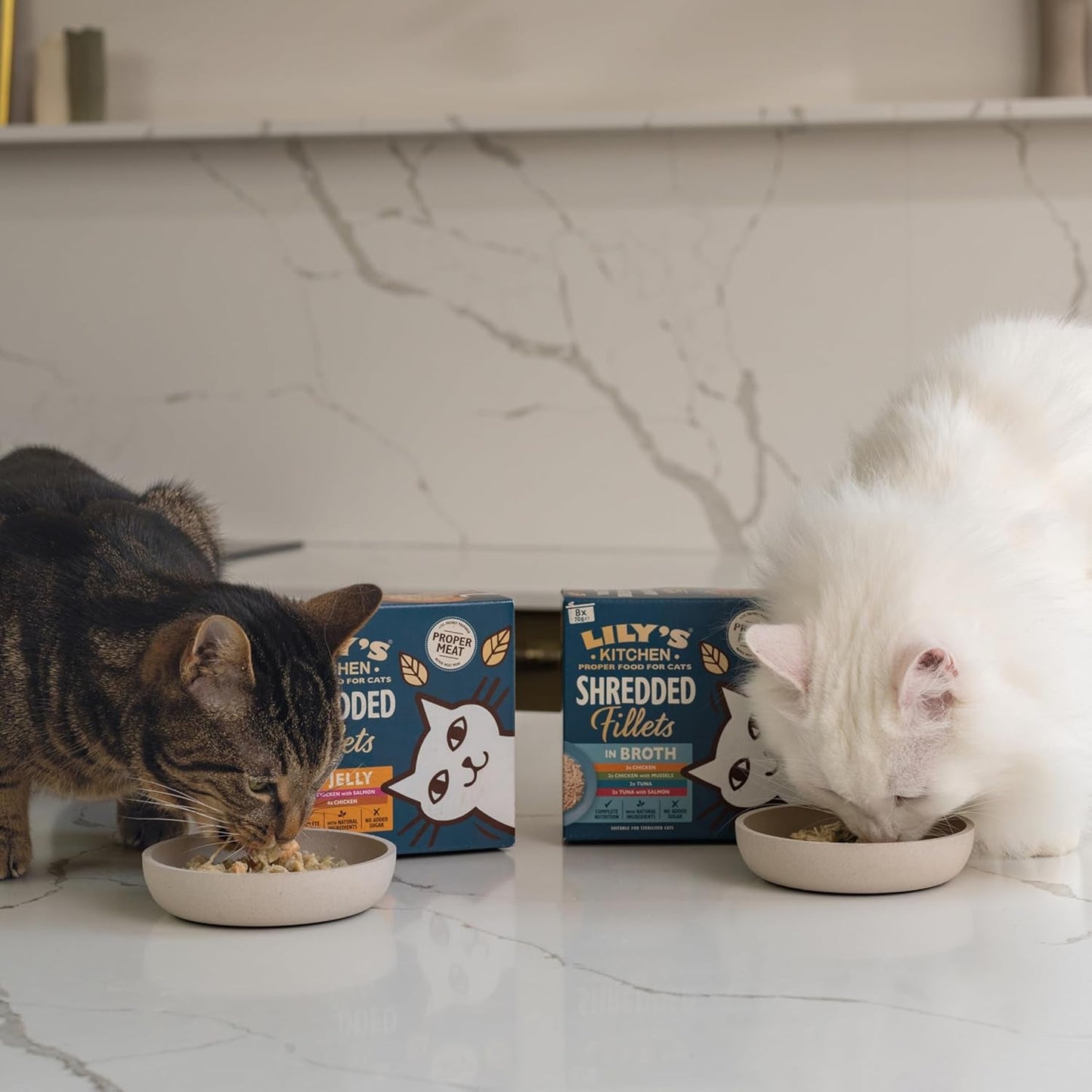 Lily's Kitchen Aus Naturichen Składnik hermestellung Zerkleinerte Filety w Gelee mit Hühnchen und Lachs Ausgewachsen Nassfutter für Katzen 70 g Dawka