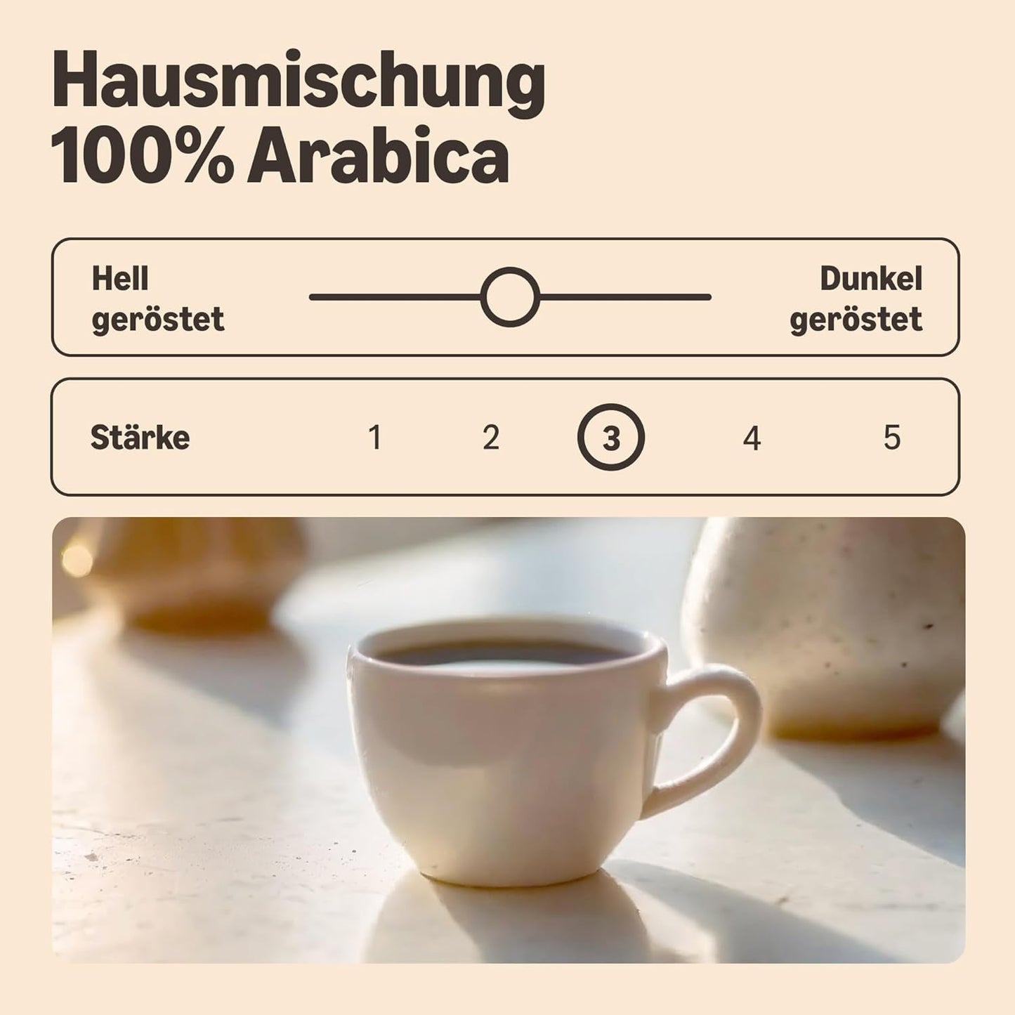 by Amazon Kaffeebohnen, Mittlere Röstung, 100% Arabica, Amaretto, 2kg (2 Packungen mit 1kg)