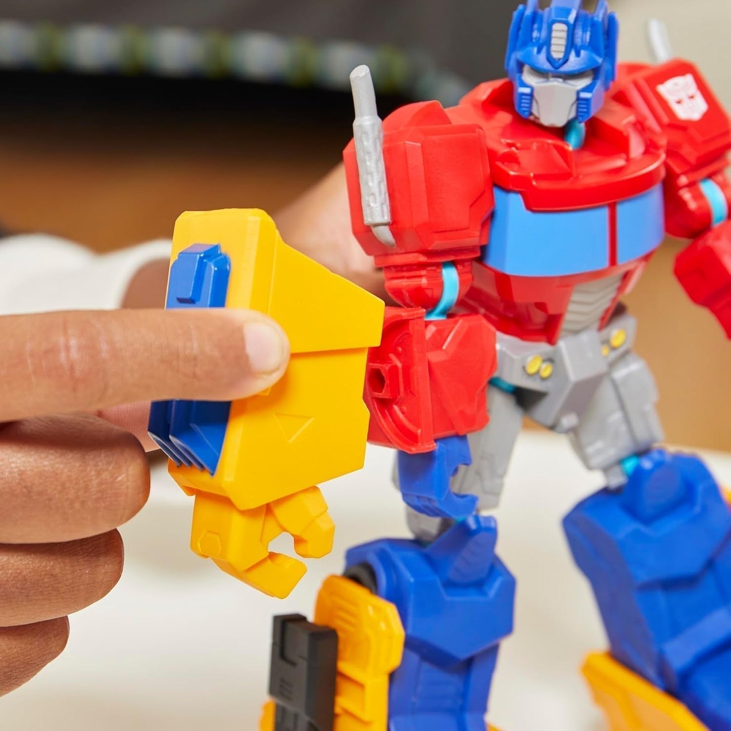 Transformers Mixmashers Optimus Prime Konfigurowalne figurki i akcesoria Deluxe Figurki Naty Shop