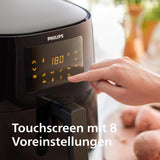 Philips 3000Er Airfryer XL - Technologia Rapid Air, smażenie do 90% mniej tłuszczu, pojemność 1,2 kg, 6,2 litra, ekran dotykowy Sprzęt AGD Naty Shop