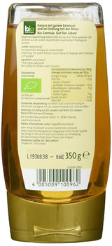 Biozentrale Organiczny miód akacjowy | 350 g Organiczny miód z kwiatów akacji białej | Idealny jako pasta do smarowania Organiczny miód do herbaty | Alternatywa dla miodu plastra miodu (2 szt.)