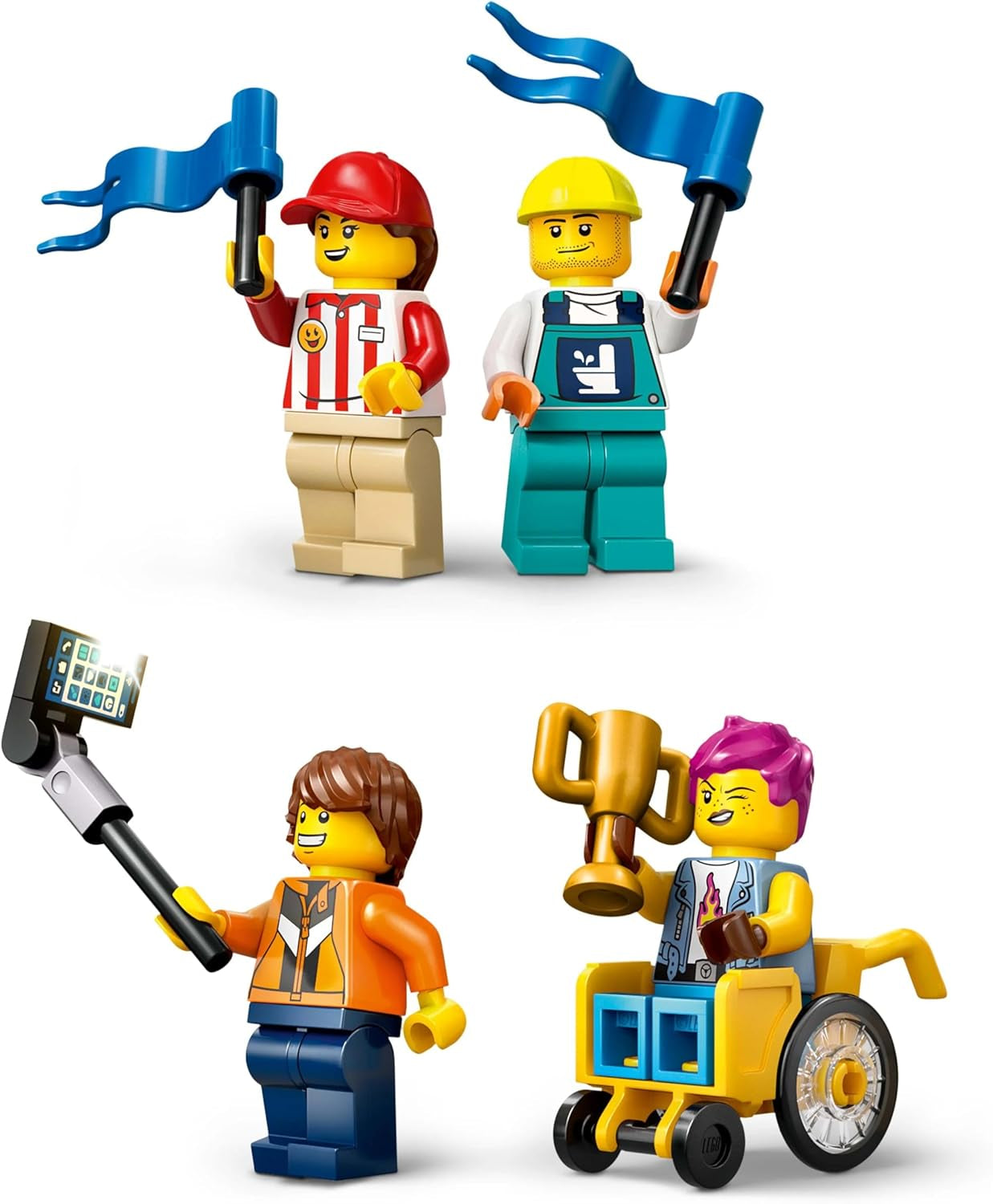 LEGO City No Limits: Wyścig w mydelniczce z rampą - Zabawka konstrukcyjna dla chłopców i dziewcząt od 6 lat - Zestaw z 2 mydelniczkami i 4 minifigurkami kierowców - Pomysł na prezent dla dzieci 60460 Zestawy do budowania Besuche den LEGO-Store