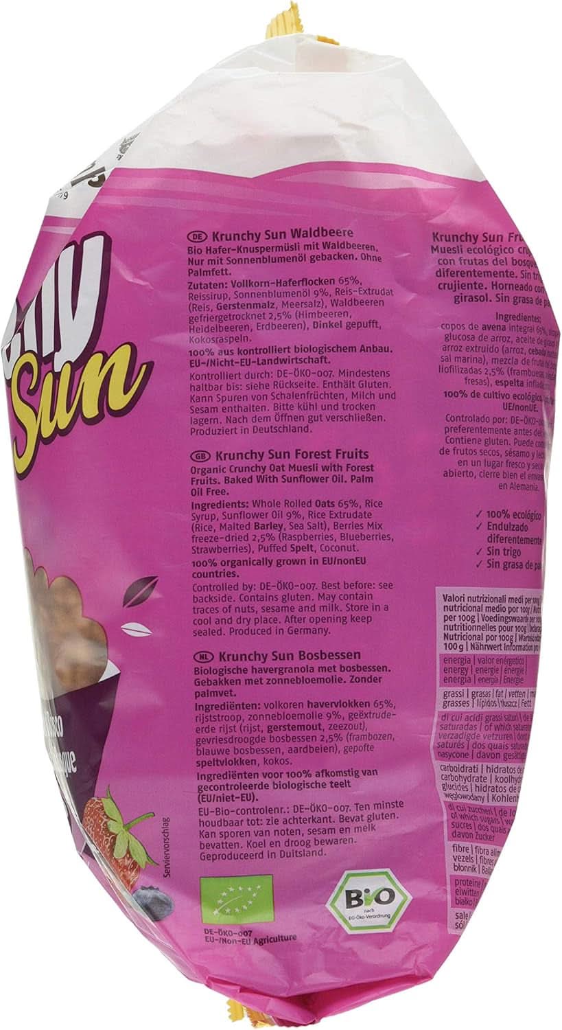 Barnhouse Muesli Krunchy Sun Fruits, 750 gramów Płatki Naty Shop