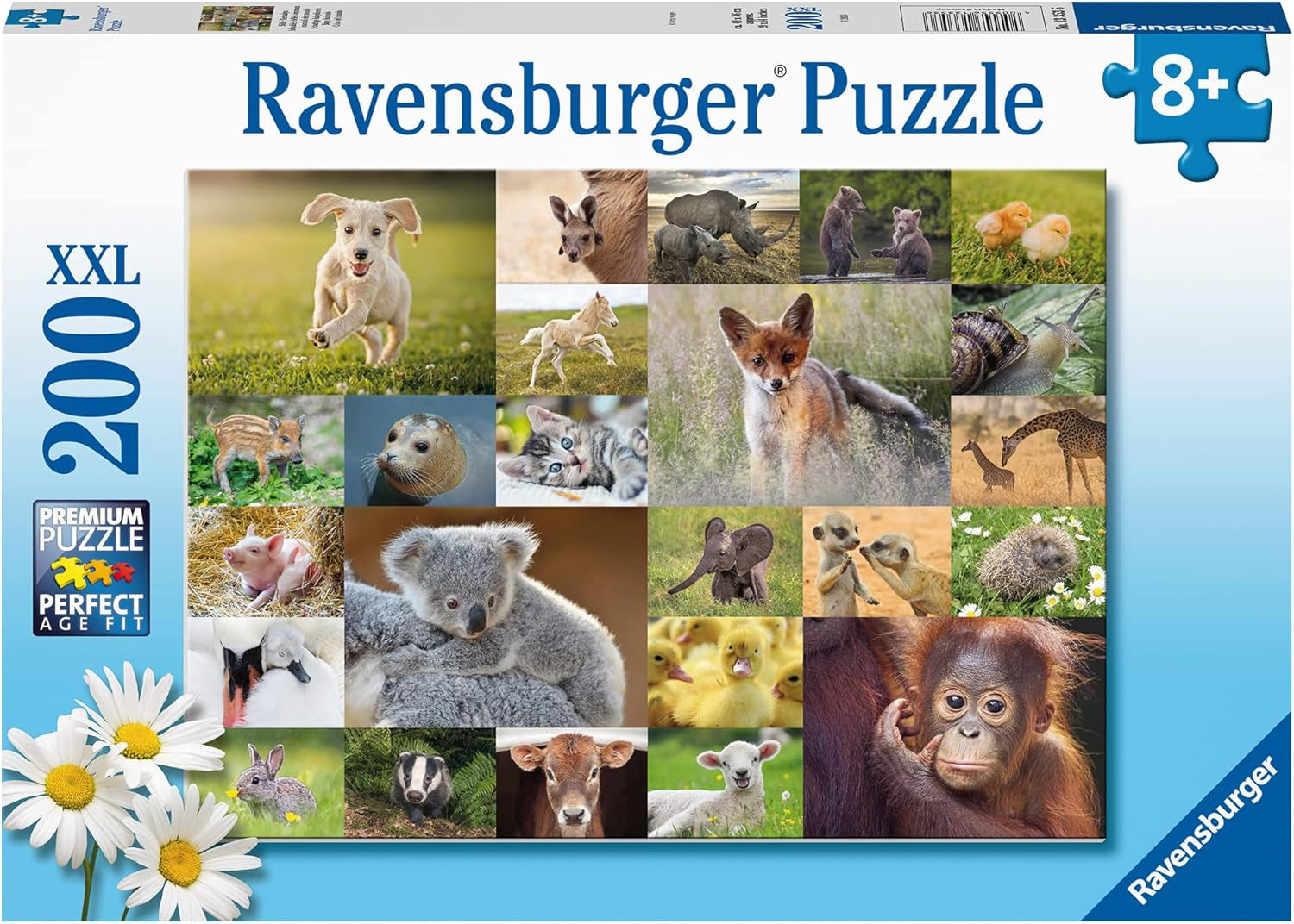 Puzzle Ravensburger dla dzieci - 13353 Urocze zwierzęta dla dzieci - 200 elementów Puzzle dla dzieci w wieku 8+ Puzzle Naty Shop Domyślny tytuł