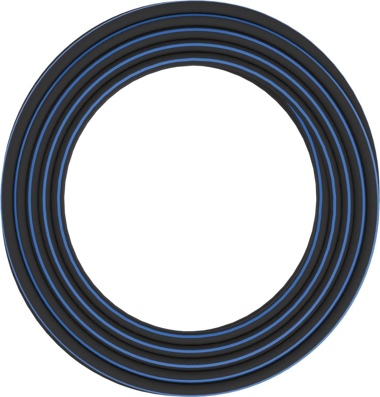 Wąż ogrodowy Fiskars S, pełny, wąż wodny do ręcznego podlewania, 13 mm (1/2"), długość: 15 m, złącze uniwersalne, ochrona przed promieniowaniem UV, ochrona przed mrozem, odporny na skręcanie, niebieski, 1076049