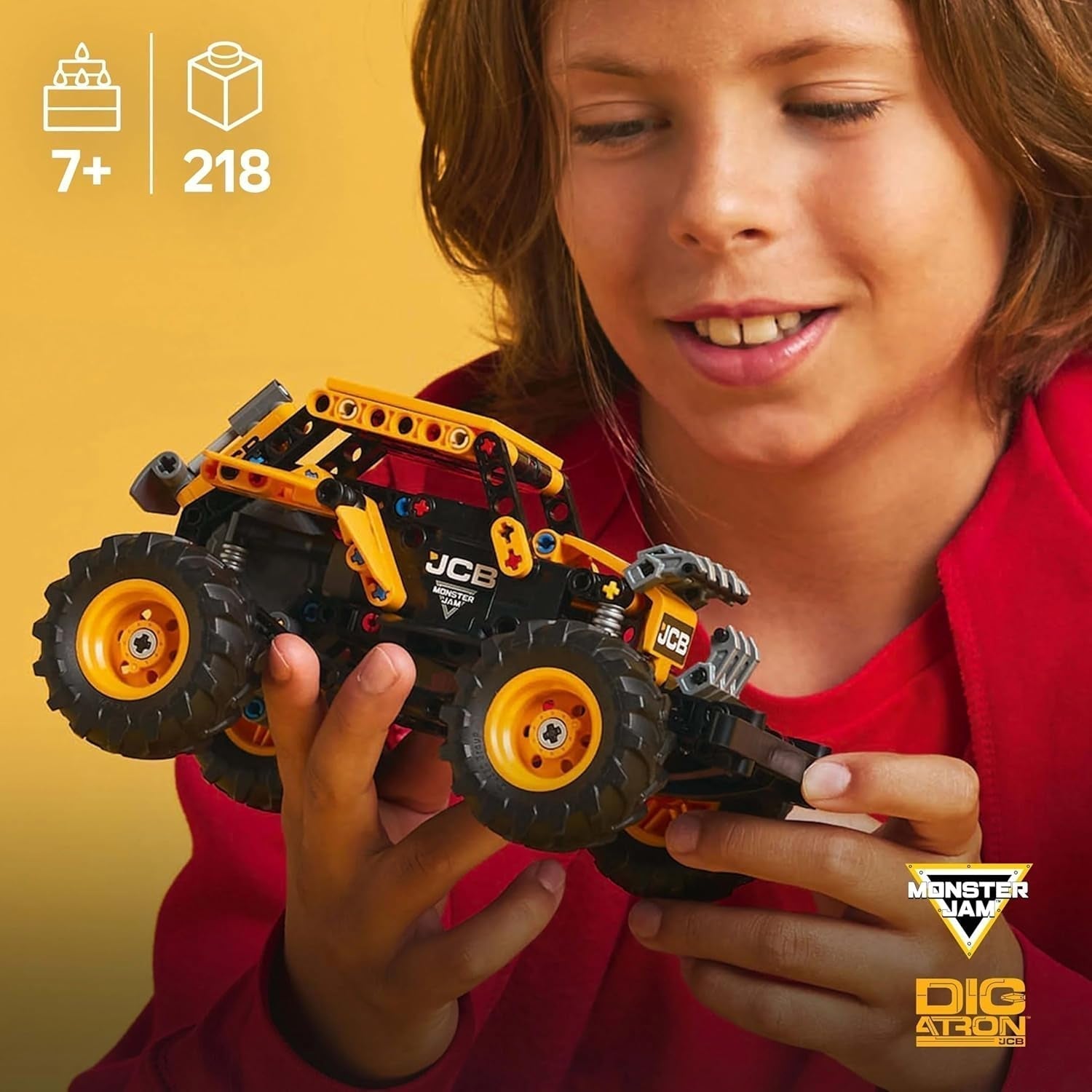 LEGO Technic Monster Jam Digatron, zestaw Monster Truck dla dzieci, zabawki do budowania dla dzieci, chłopców i dziewcząt od 7 lat, pomysły na prezenty dla fanów Monster Trucks i sportów motorowych 42199 Zestawy konstrukcyjne Kup w sklepie LEGO