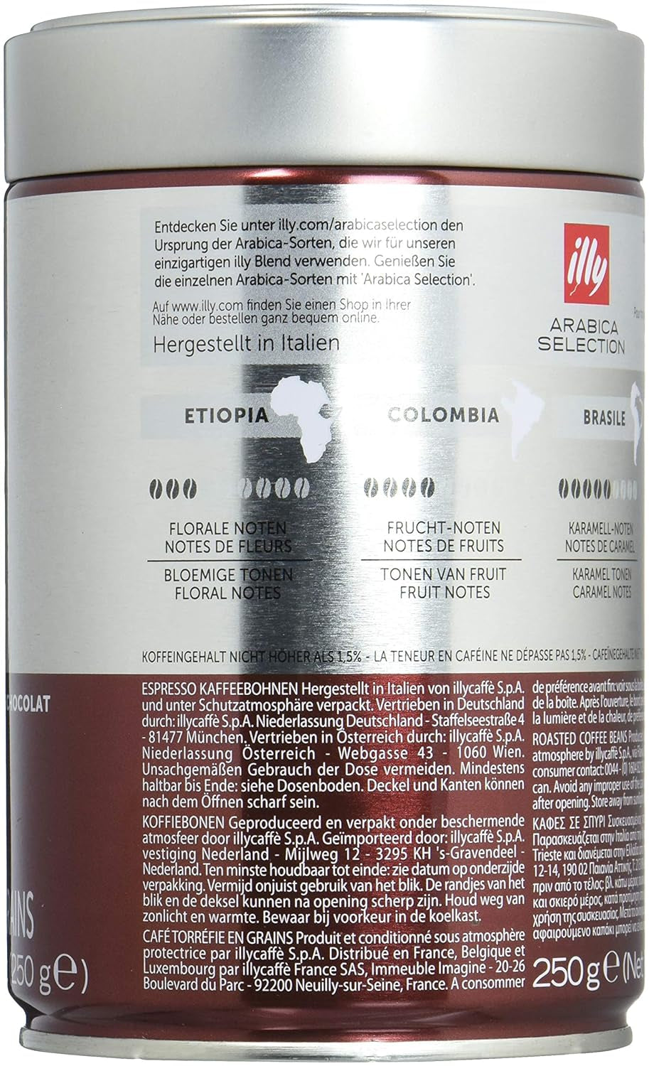 Kawa Illy, ziarna espresso z Gwatemali Arabica Selection - 250 g