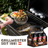 KOTÁNYI Zestaw upominkowy przypraw do grilla - 6er przewoźnik - Prezenty dla mężczyzn - Grill Zubehör i zestaw przypraw do grillowania dla jedes BBQ - Grill Zubehör inkl. Magiczny pył - [Jetzt Geburtstagschenken für Männer bestellen!]