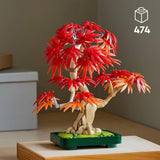 LEGO Botanicals Japoński czerwony klon - Drzewo Bonsai - Zestaw sztucznych roślin z czerwonymi i pomarańczowymi liśćmi oraz miską - Wystrój domu - Pomysł na prezent dla dorosłych - 10348 Zestawy do budowania Besuche den LEGO-Store
