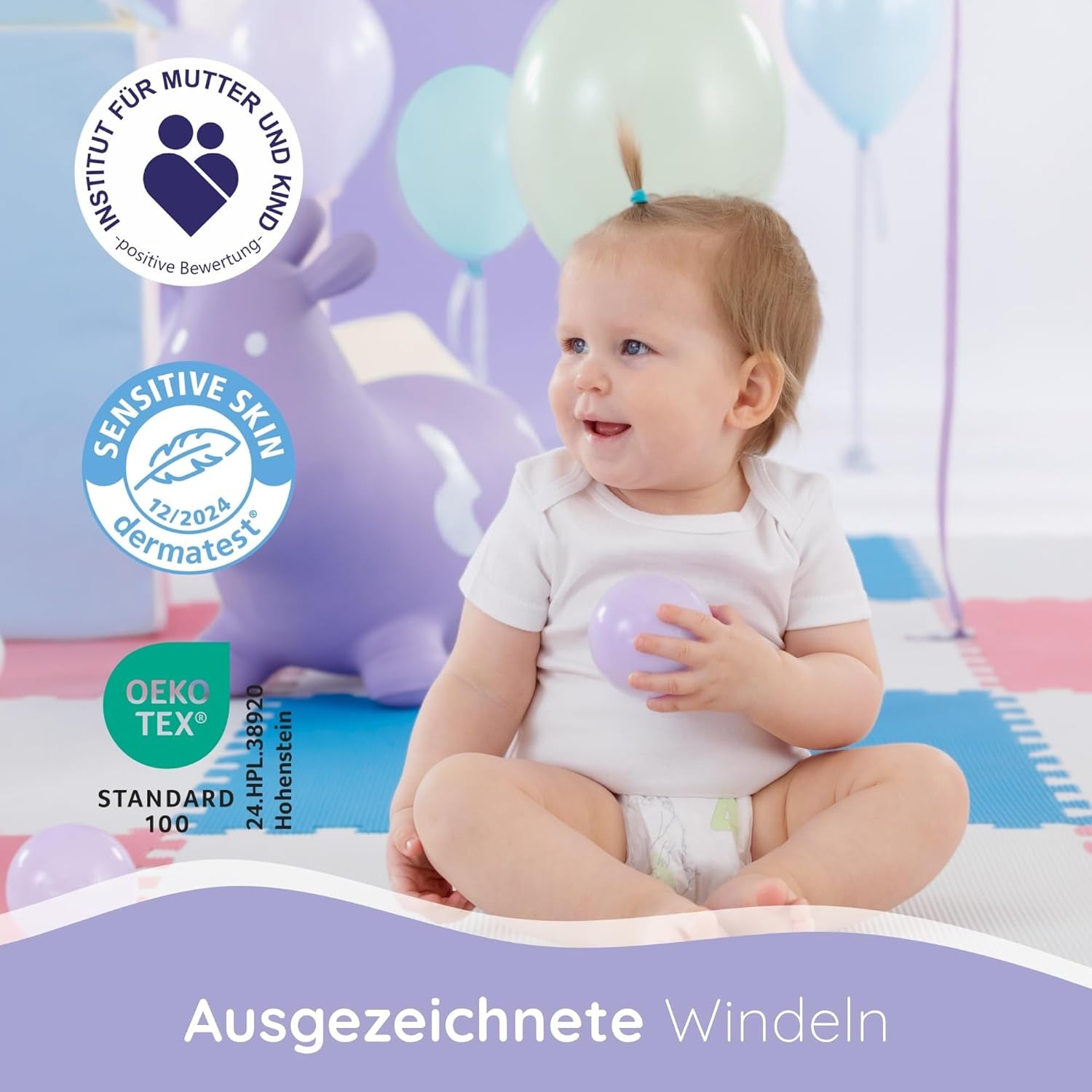 Pieluchy Bella Baby Happy Premium, rozmiar 6, Junior Extra, 15+ kg, 96 sztuk, pieczęć DERMATEST i OEKO-TEX, pieluchy jednorazowe